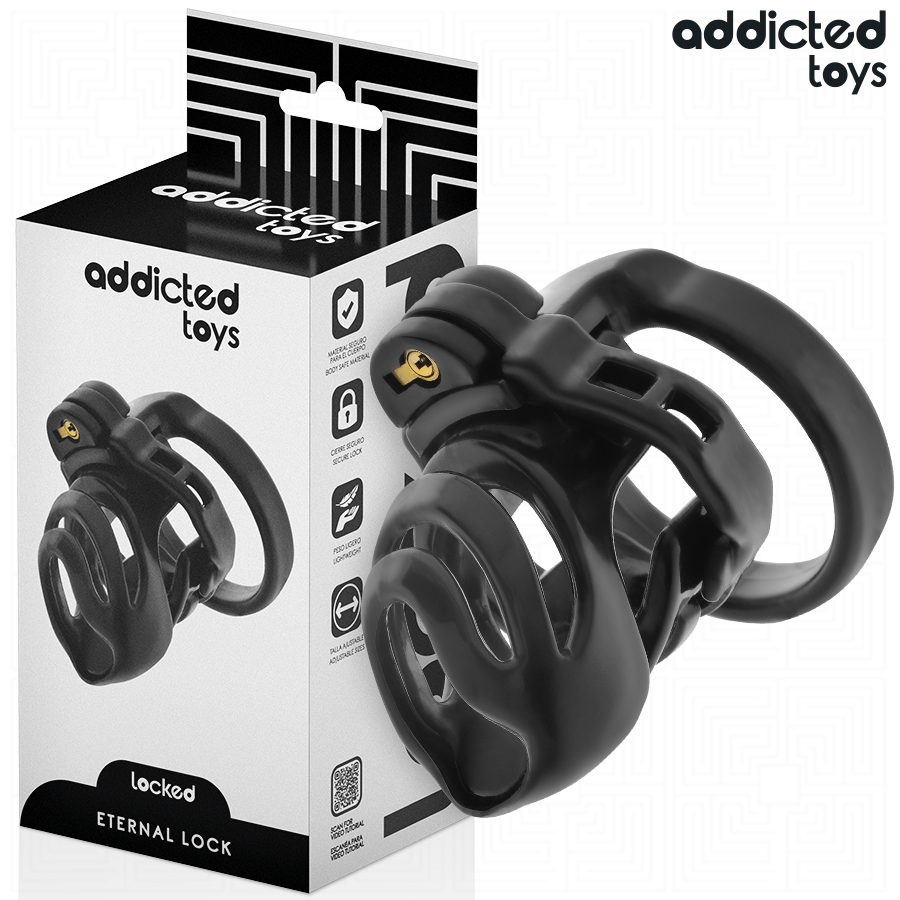 ADDICTED TOYS LOCKED - ETERNAL LOCK PENISKÄFIG 9 CM Keuschheitskäfig diskret online kaufen