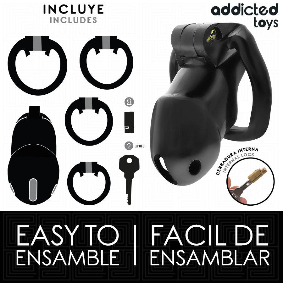 ADDICTED TOYS LOCKED - MINDNIGHT CELL PENIS CAGE GRÖSSE M für sinnliche und diskrete Momente