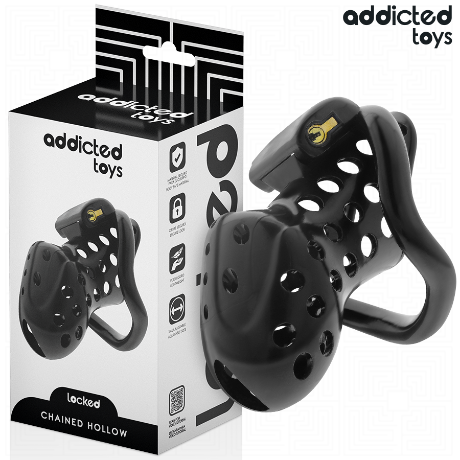 ADDICTED TOYS LOCKED - ANGEKETTETER HOHLPENISKÄFIG 10,5 CM Keuschheitskäfig diskret online kaufen