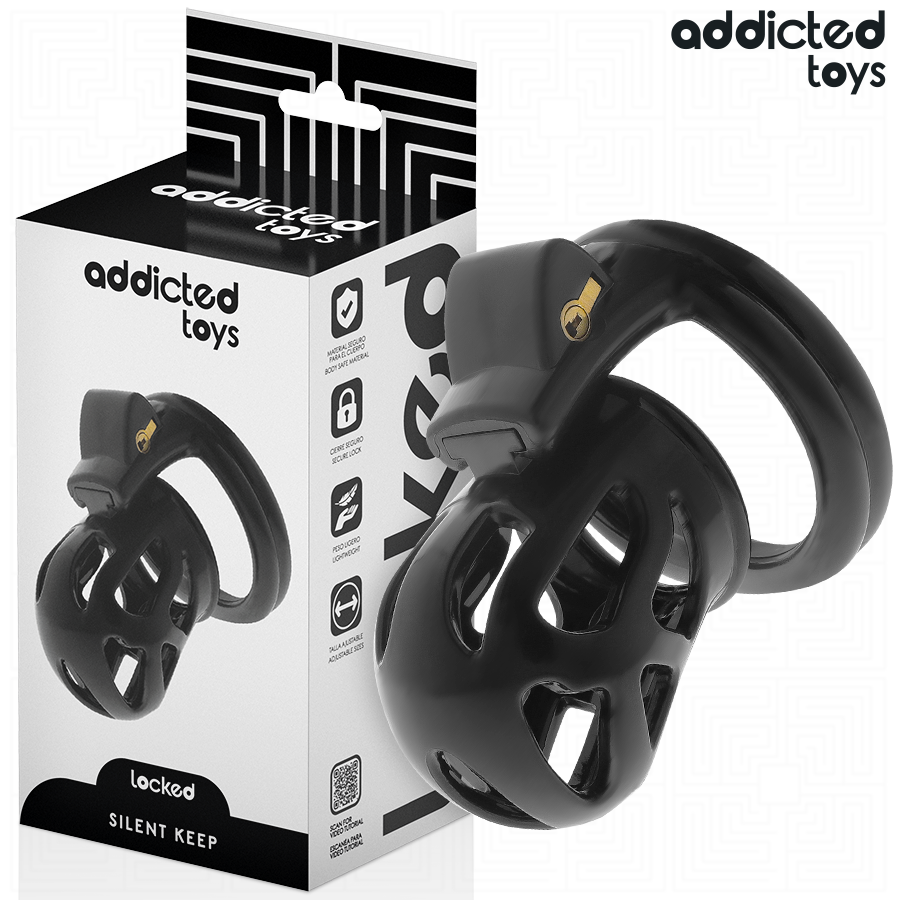 ADDICTED TOYS LOCKED - SILENT KEEP PENISKÄFIG 7,5 CM Keuschheitskäfig diskret online kaufen