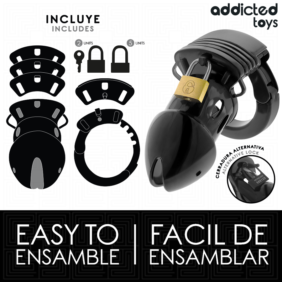 ADDICTED TOYS LOCKED - CHASTITY DEPTHS PENISKÄFIG 7,5 CM für sinnliche und diskrete Momente