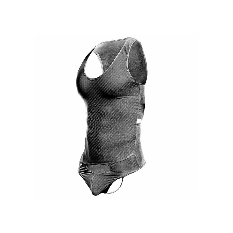MOB - TRANSPARENTER SCHWARZER BODYSHEER GRÖSSE L/XL – Dessous Bild 4