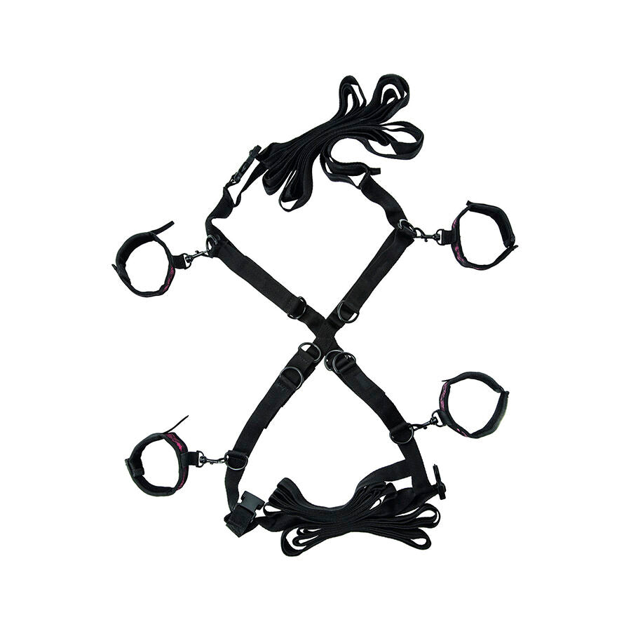 CALEXOTICS Scandal Set Kreuzbettkrawatten – Verstellbares Bondage Over-the-Bed Set | Secet Pulse