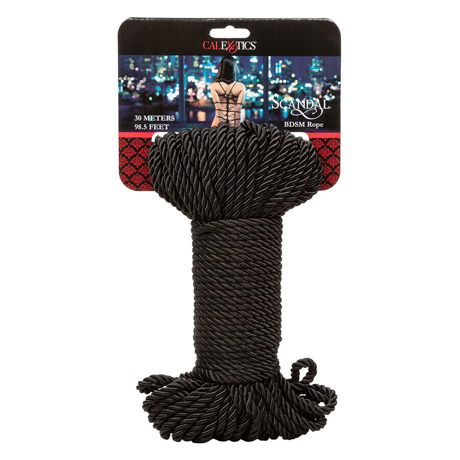 SCHWARZES BDSM-SEIL 30 M Produktansicht und Details