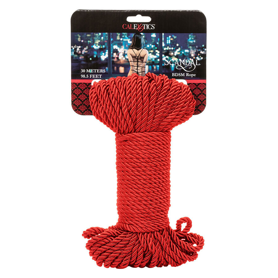 ROTES BDSM-SEIL 30 M Produktansicht und Details