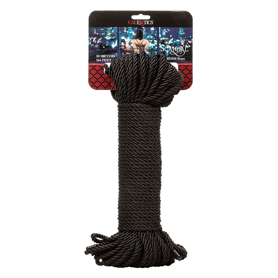 SCHWARZES BDSM-SEIL 50 M Produktansicht und Details