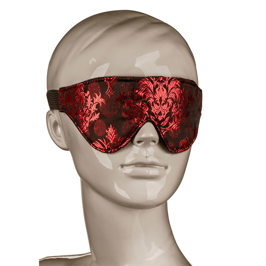CALEXOTICS – SCANDAL BLICKDICHTE AUGENMASKE MIT ROTEN DETAILS Produktansicht und Details