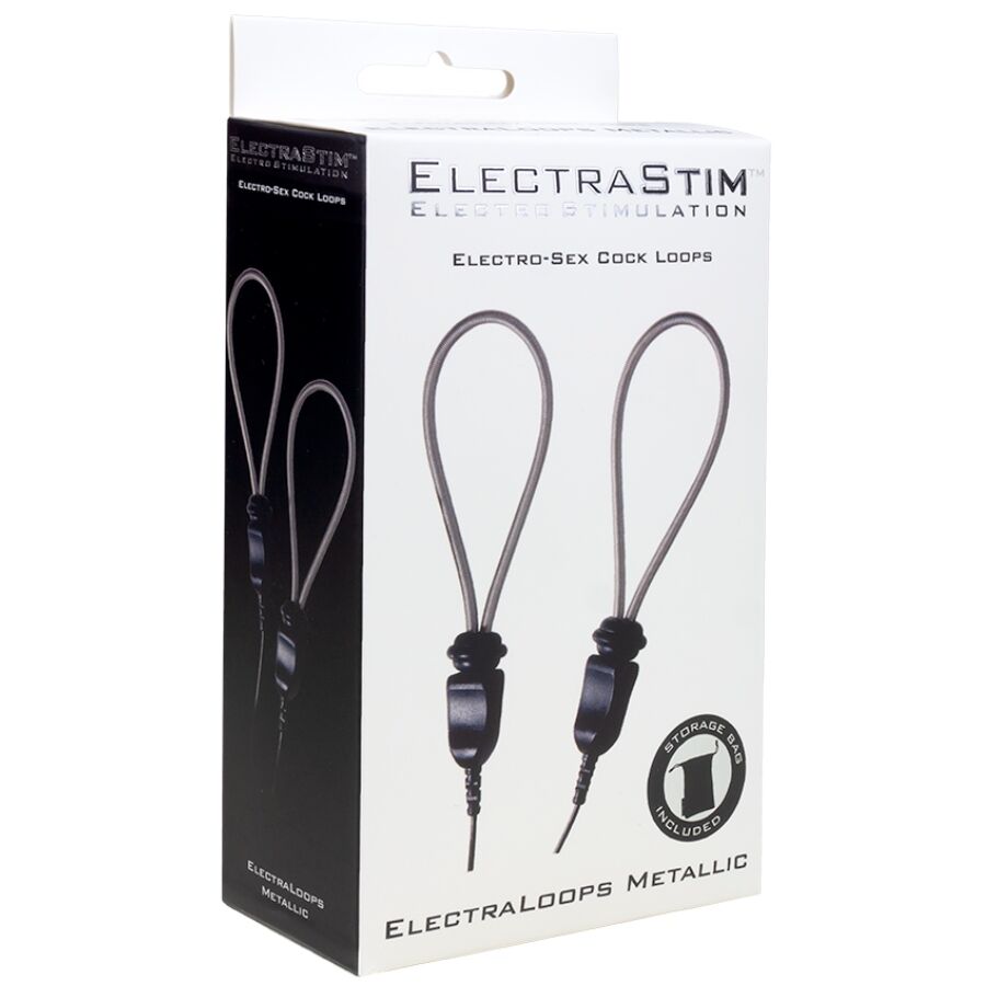 ELECTRASTIM - ELECTRALOOPS E-STIM VERSTELLBARE PENISRINGE AUS METALL Produktansicht und Details