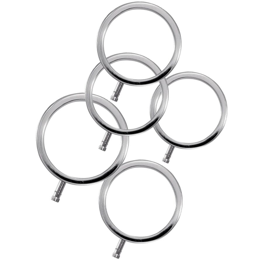 ELECTRASTIM - ELECTRARINGS METALL-PENISRINGE 5ER-PACK Penisring diskret online kaufen