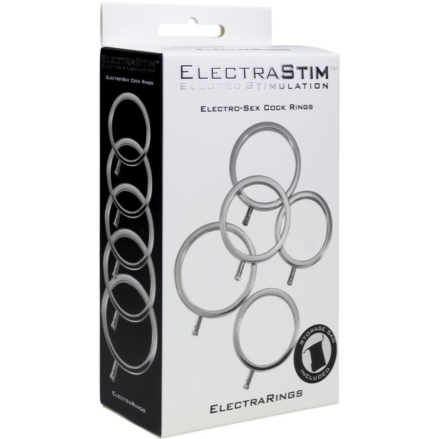 ELECTRASTIM - ELECTRARINGS METALL-PENISRINGE 5ER-PACK bei Secret Pulse im Erotikshop