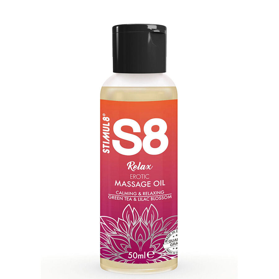 STIMUL8 S8 Massageöl Box 3 × 50 ml – Sinnlich, Vitalisierend & Hautfreundlich für sinnliche Momente