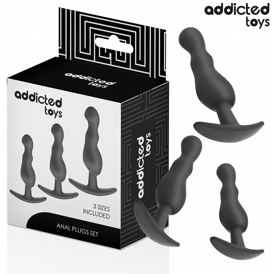 ADDICTED TOYS - 3ER-SET ANALPLUG MODELL 1 Sextoy-Set Produktansicht