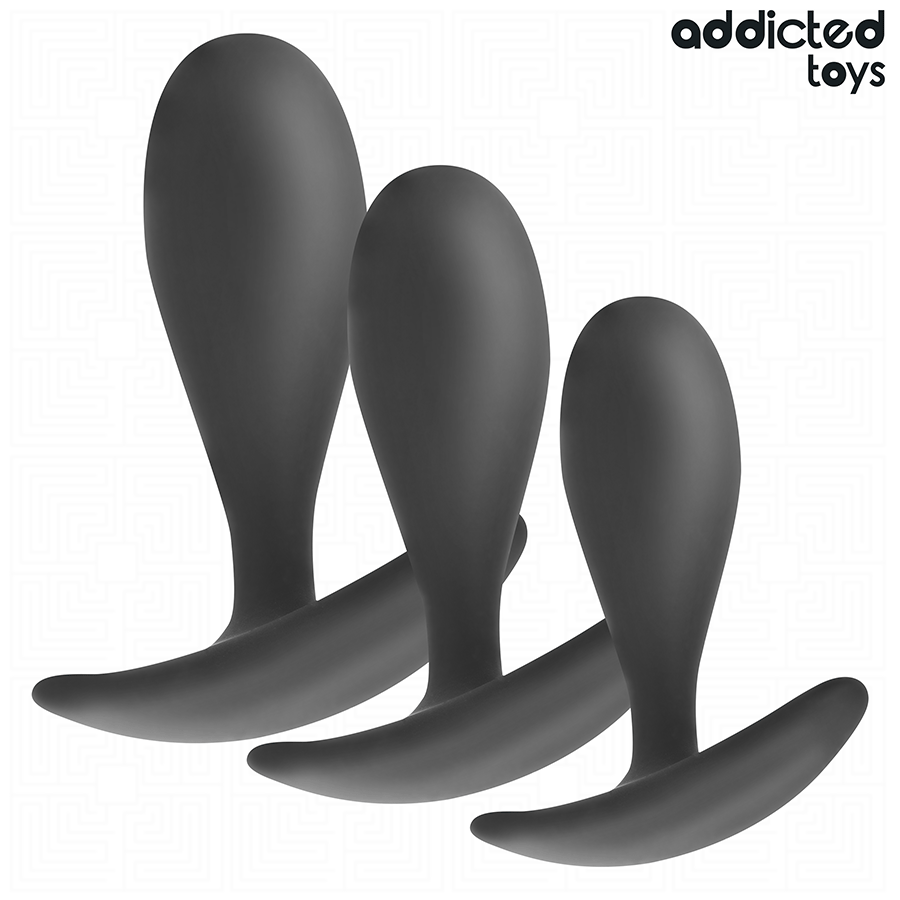 ADDICTED TOYS - 3ER-SET ANALPLUG MODELL 2 Detailansicht bei Secret Pulse