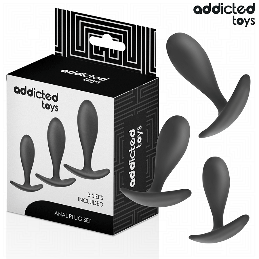 ADDICTED TOYS - 3ER-SET ANALPLUG MODELL 2 Sextoy-Set Produktansicht
