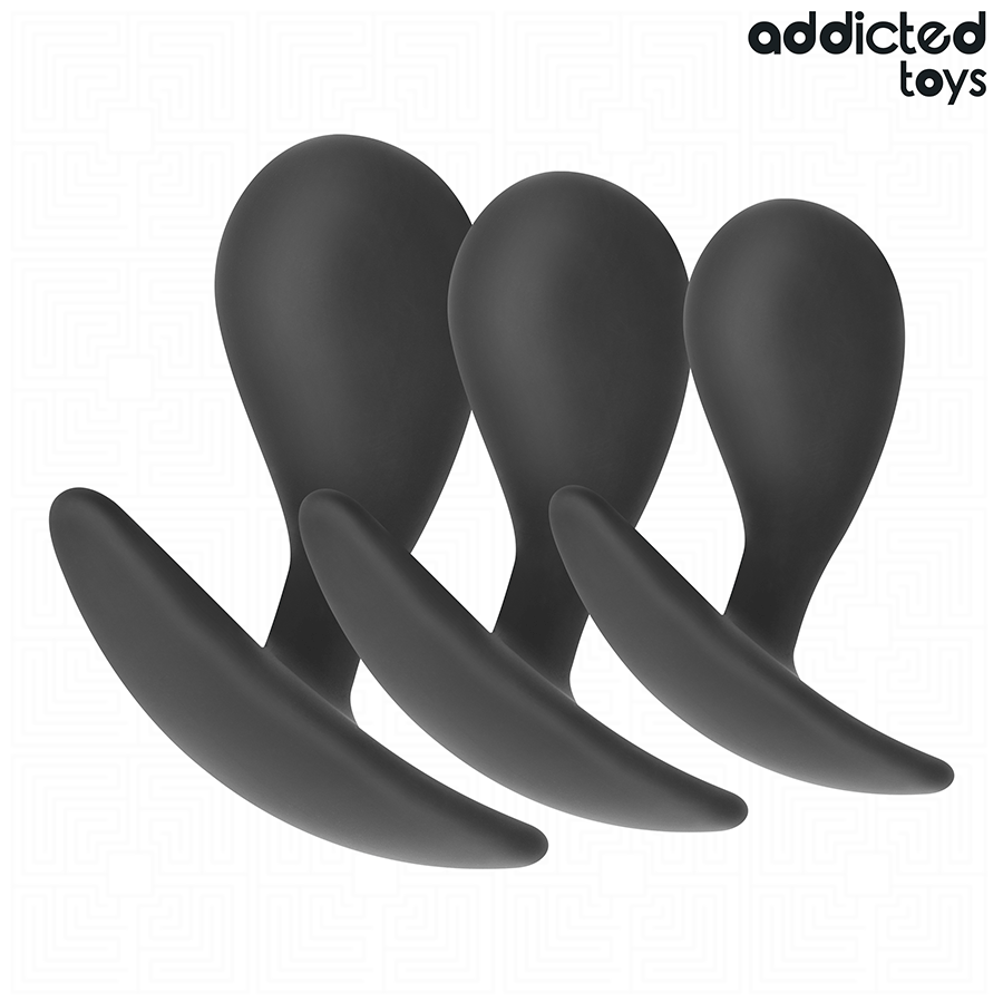 ADDICTED TOYS - 3ER-SET ANALPLUG MODELL 3 Detailansicht bei Secret Pulse