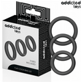 ADDICTED TOYS - SET AUS FLACHEN SILIKONRINGEN Sextoy-Set Produktansicht