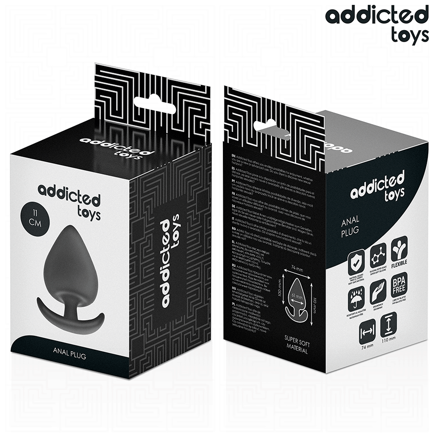 ADDICTED TOYS - ANALSTECKER GRÖSSE XXL 11 CM Produktansicht und Details