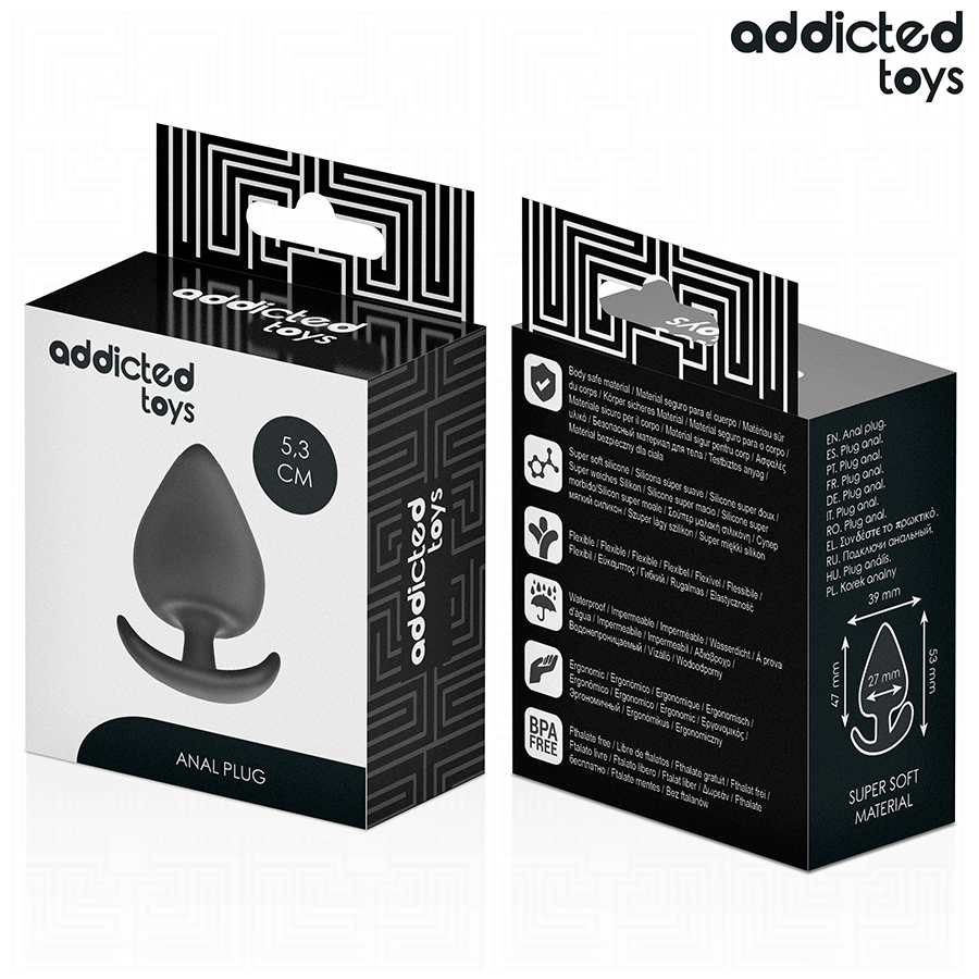 ADDICTED TOYS - ANALSTECKER GRÖSSE S 5,3 CM Produktansicht und Details