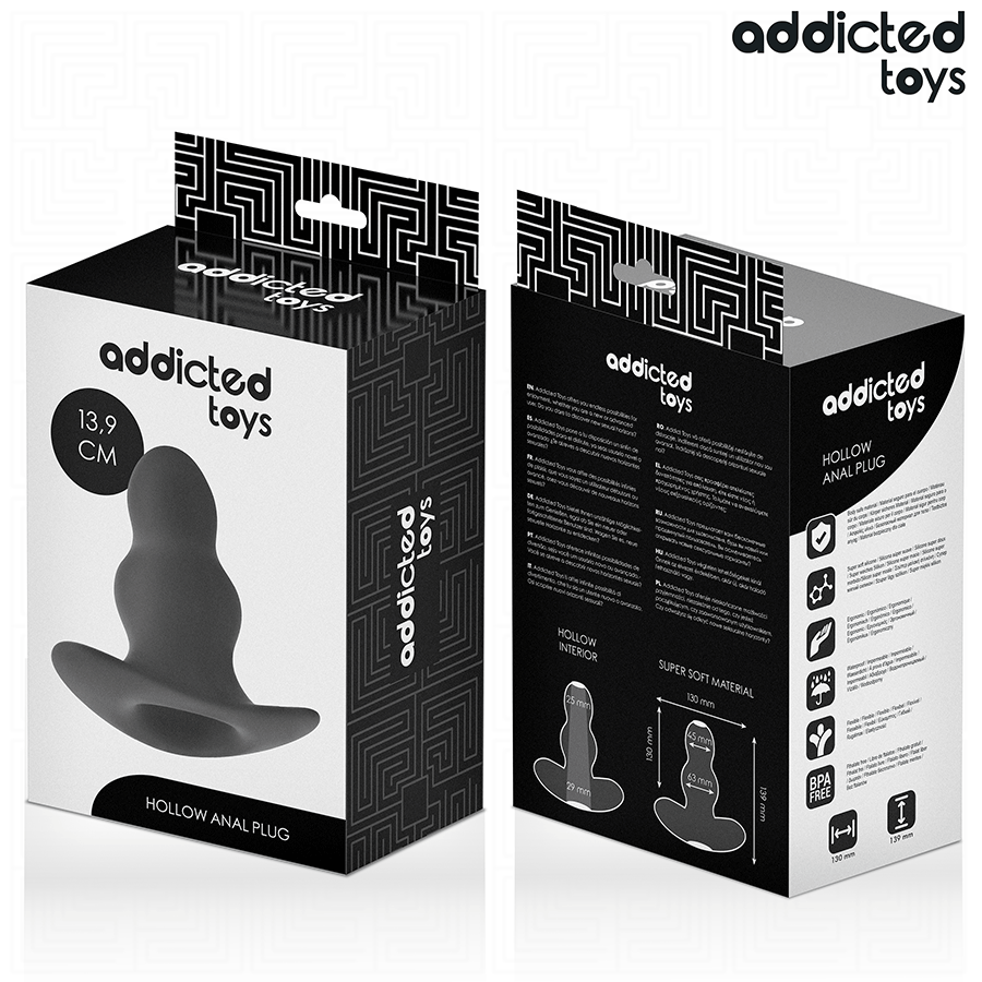 ADDICTED TOYS - HOHL ANAL PLUG GRÖSSE XL 13,9 CM Produktansicht und Details