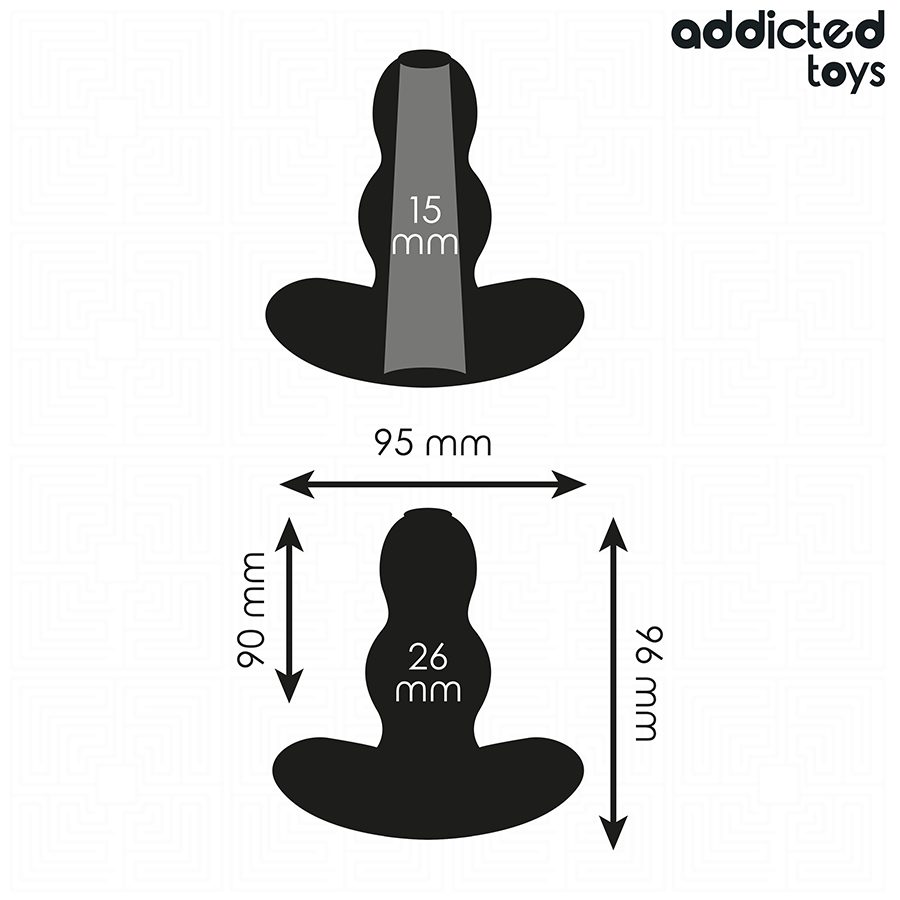 ADDICTED TOYS - HOHL ANAL PLUG GRÖSSE M 9,6 CM für sinnliche und diskrete Momente