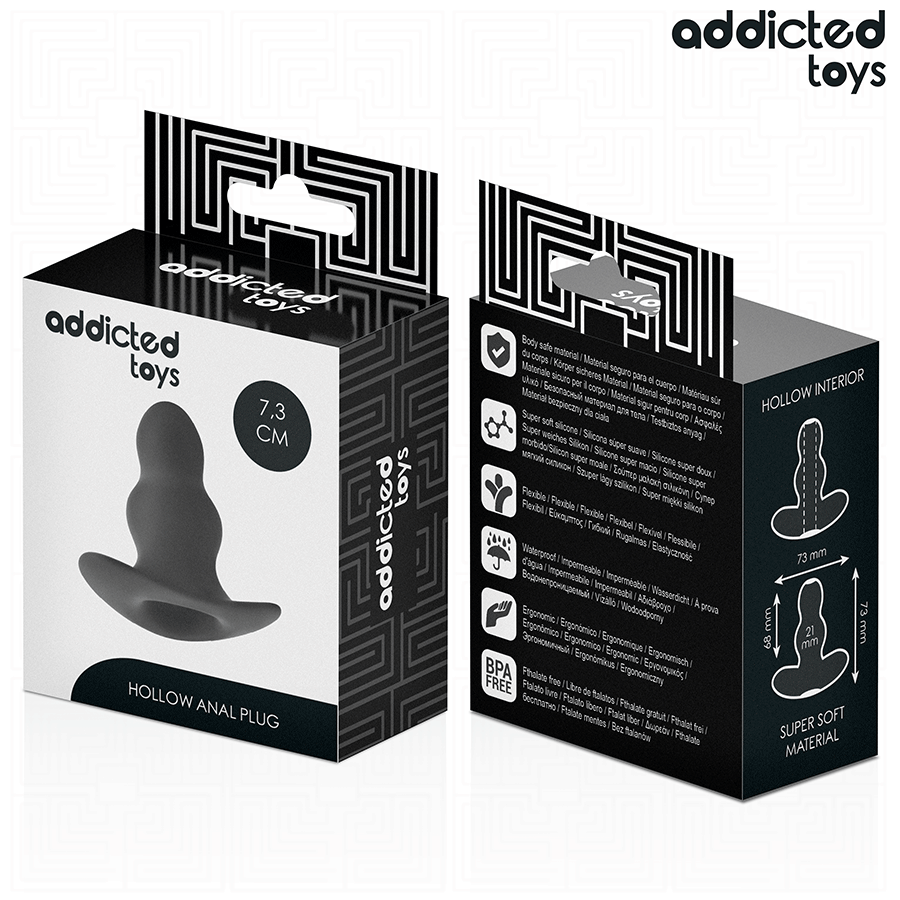 ADDICTED TOYS - HOHL ANALPLUG GRÖSSE S 7,3 CM Produktansicht und Details