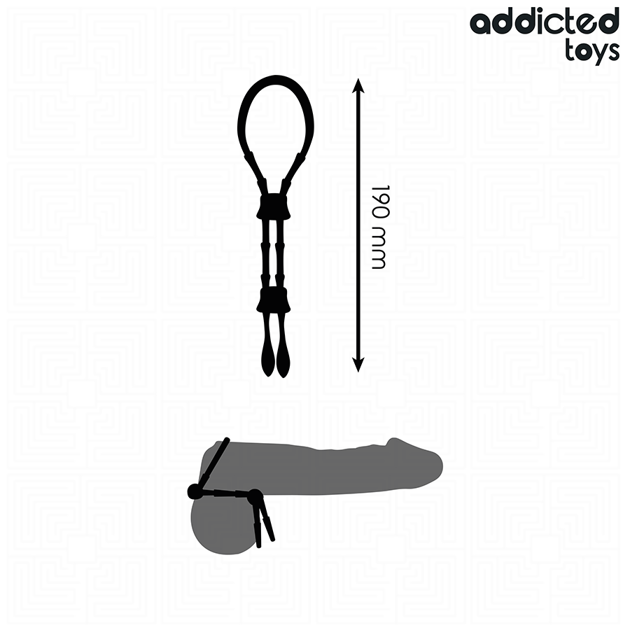 ADDICTED TOYS - VERSTELLBARES SILIKONSEIL FÜR DEN PENIS – Erotik-Zubehör Bild 4