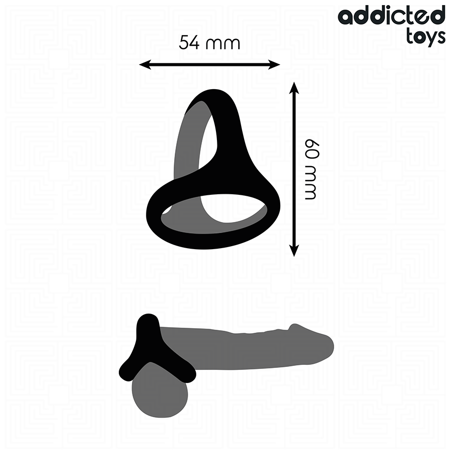 ADDICTED TOYS - DICKER DREIFACH-PENISRING für sinnliche und diskrete Momente