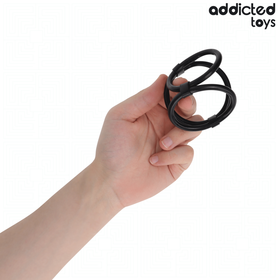 ADDICTED TOYS - DREIFACH-PENISRING Produktansicht und Details
