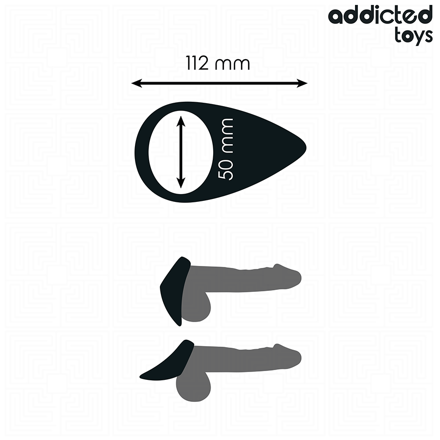 ADDICTED TOYS - TRÄNENFÖRMIGER PENISRING für sinnliche und diskrete Momente