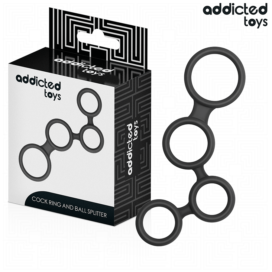 ADDICTED TOYS - PENISRING MIT TEILERN FÜR HODEN Penisring diskret online kaufen