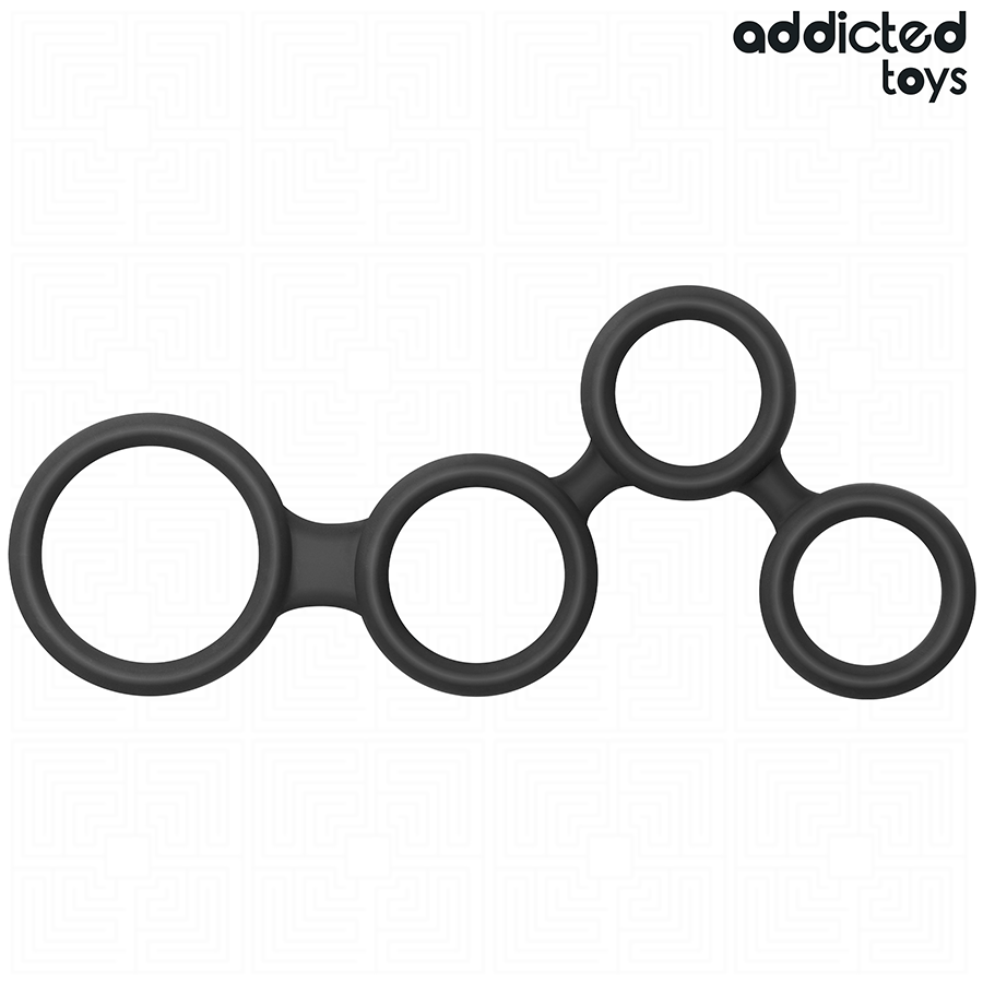 ADDICTED TOYS - PENISRING MIT TEILERN FÜR HODEN Penisring diskret online kaufen