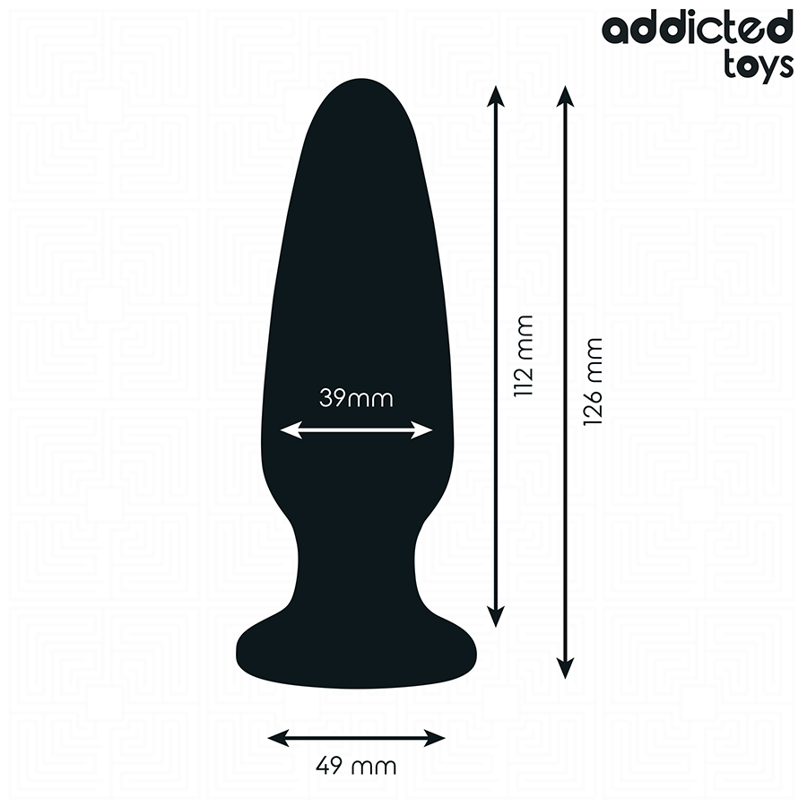 Addicted Toys Analplug mit Juwel L – 12,6 cm großer Analplug für erfahrene Nutzer für sinnliche und diskrete Momente