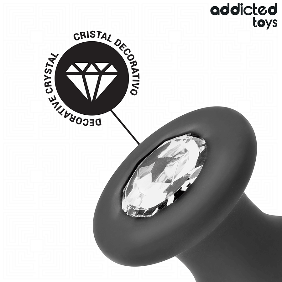 Addicted Toys Analplug mit Juwel L – 12,6 cm großer Analplug für erfahrene Nutzer bei Secret Pulse im Erotikshop