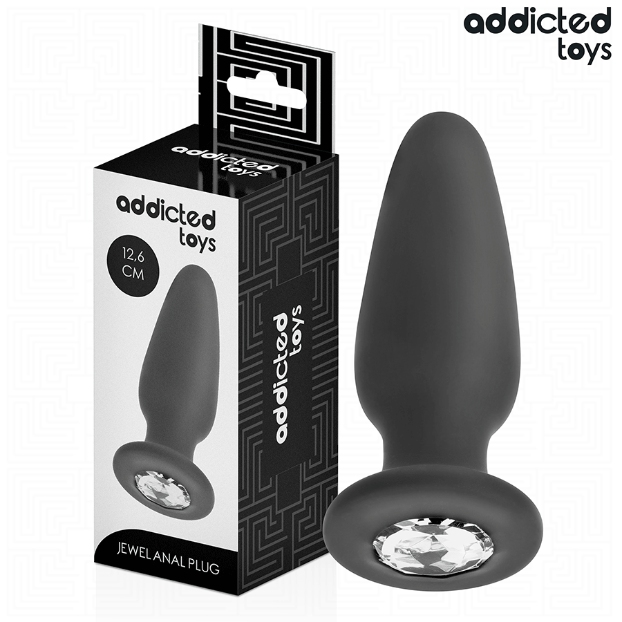 Addicted Toys Analplug mit Juwel L – 12,6 cm großer Analplug für erfahrene Nutzer Analplug diskret online kaufen