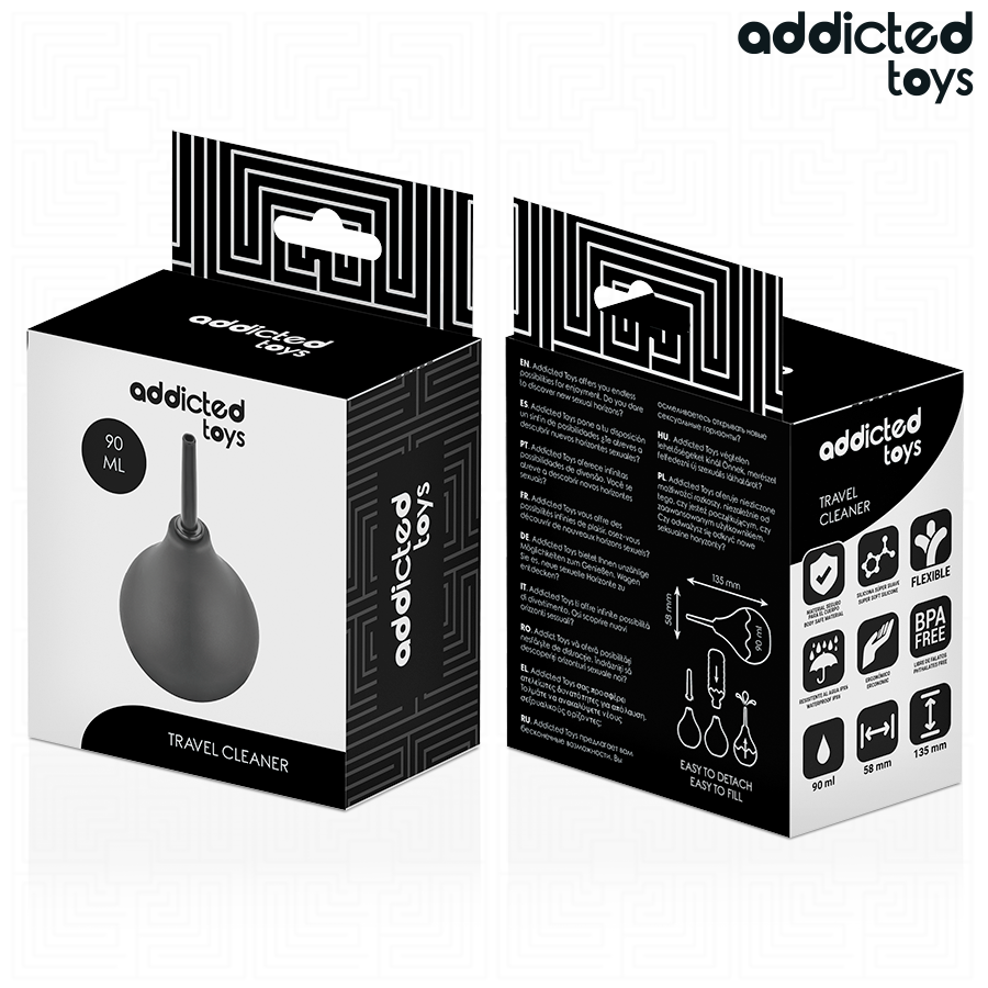 ADDICTED TOYS - REISE-ANALREINIGER GRÖSSE S 90 ML Produktansicht und Details