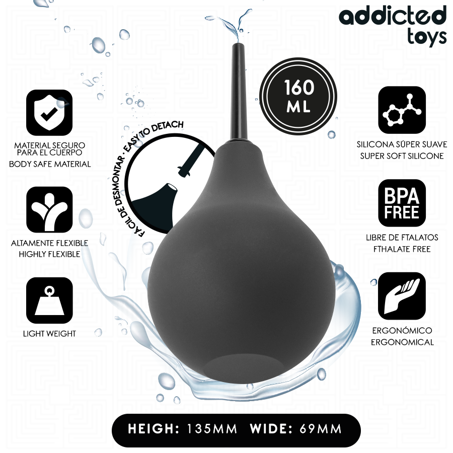 ADDICTED TOYS - REISE-ANALREINIGER GRÖSSE M 160 ML Produktansicht und Details