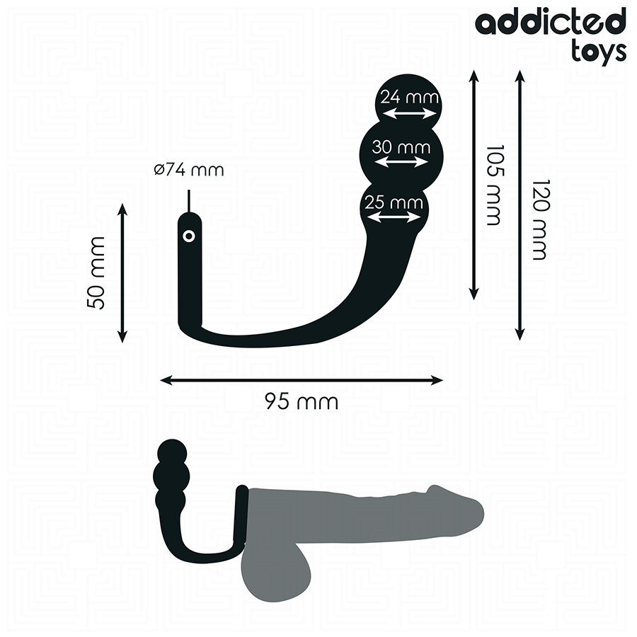 ADDICTED TOYS - ANALPLUG MIT RING MODELL 1 hochwertiges Intimtoy