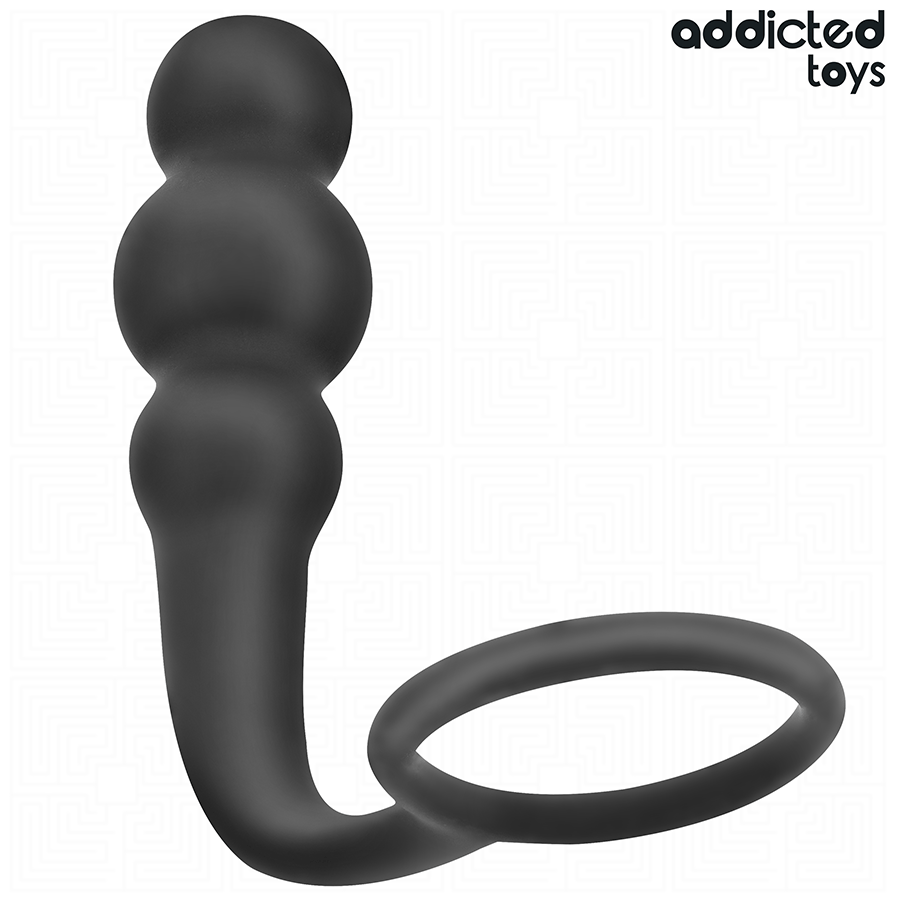 ADDICTED TOYS - ANALPLUG MIT RING MODELL 1 Produktansicht und Details