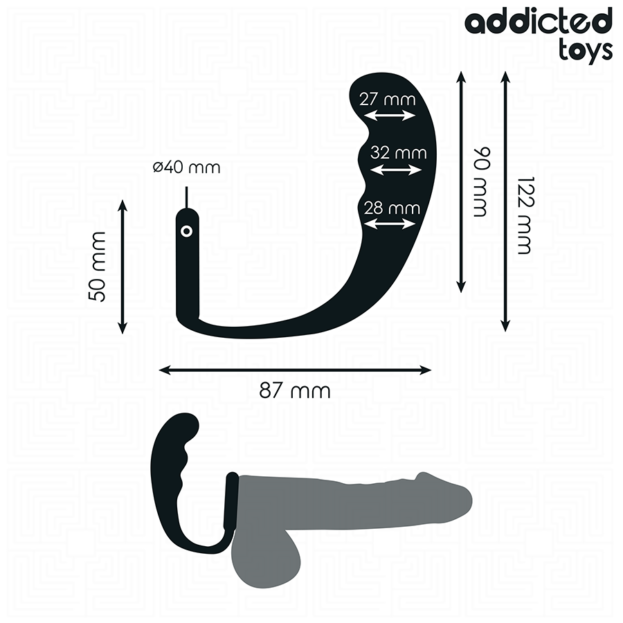 ADDICTED TOYS - ANALPLUG MIT RING MODELL 4 für sinnliche und diskrete Momente