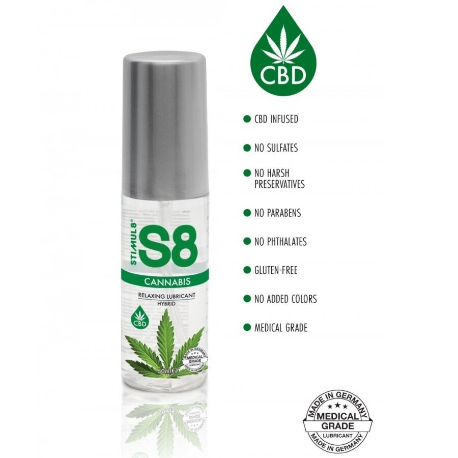 STIMUL8 - S8 CANNABIS HYBRID-SCHMIERMITTEL 50 ML für geschmeidige intime Momente