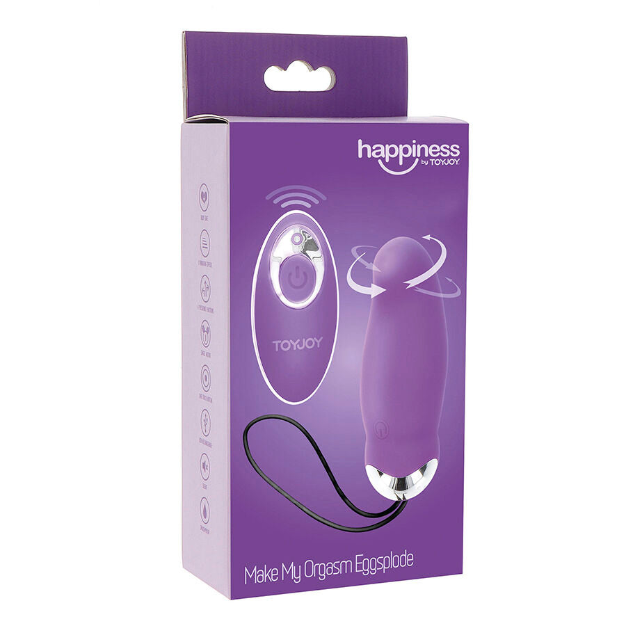 TOYJOY - HAPPINESS MY ORGASM EGGSPLODE LILA VIBRATOR MIT FERNBEDIENUNG für intensive Stimulation und Self-Love
