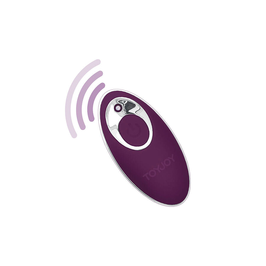 TOYJOY - HAPPINESS KNOCK KNOCK EGGSTAVAGANT VIBRATOR FERNBEDIENUNG LILA Produktansicht und Details