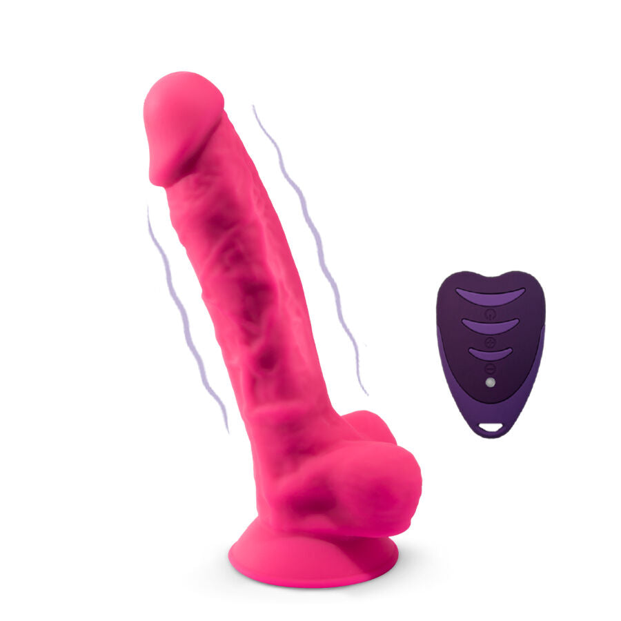 SILEXD - REALISTISCHER PENIS MODELL 18 ROSA VIBRATION + FERNBEDIENUNG LRS für sinnliche und diskrete Momente