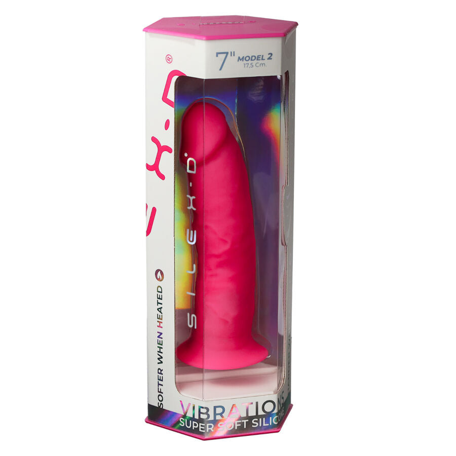 SILEXD - REALISTISCHER PENIS MODELL 2 ROSA + FERNBEDIENUNG LRS 17 CM Produktansicht und Details