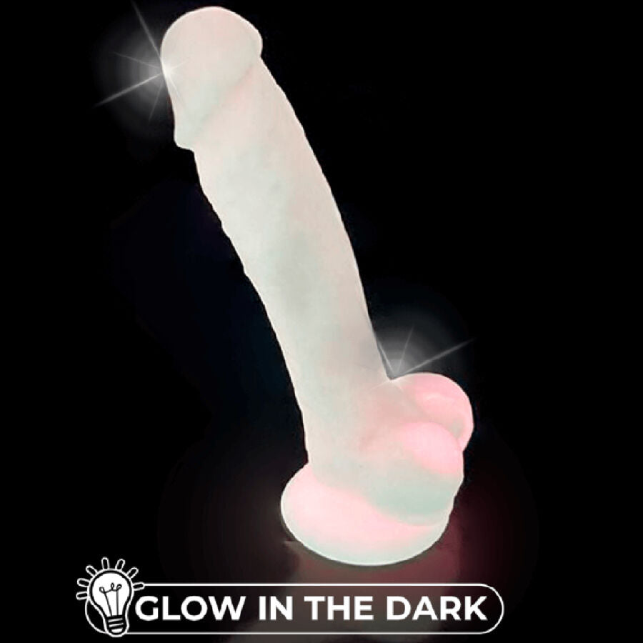SILEXD - MODELL 1 REALISTISCHER PENIS PREMIUM-SILIKON SILEXPAN FLUORESZIERENDES ROSA 17,5 CM realistischer Dildo diskret online kaufen