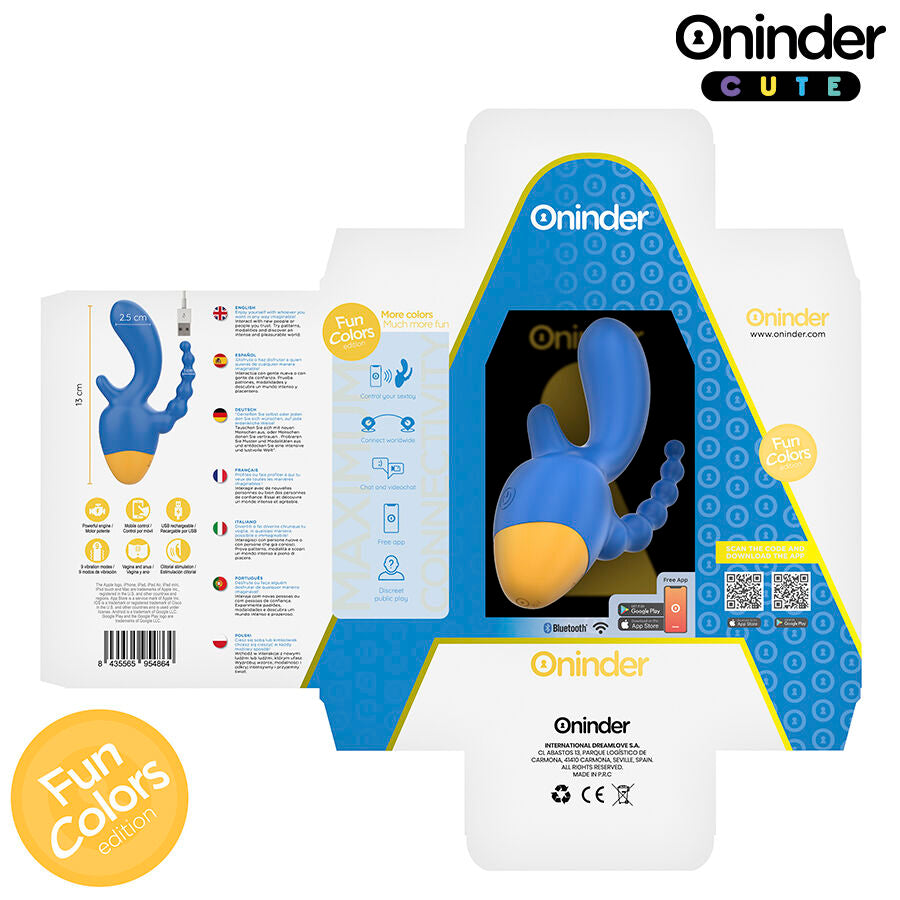 ONINDER CUTE Love 3 Some | Dreifachvibrator App-gesteuert für intensive Stimulation und Self-Love