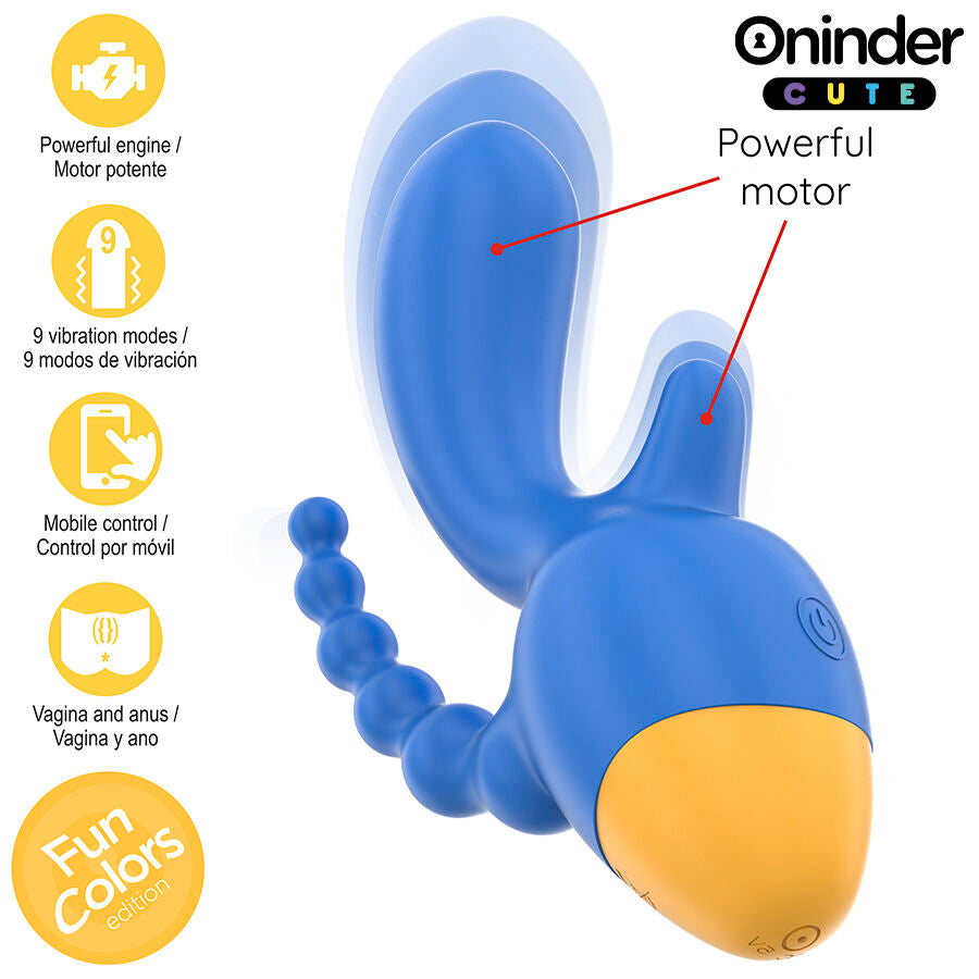 ONINDER CUTE Love 3 Some | Dreifachvibrator App-gesteuert Vibrator diskret online kaufen