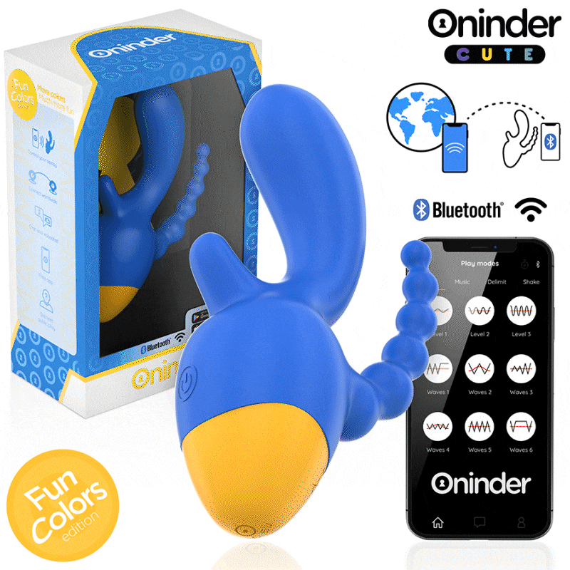 ONINDER CUTE Love 3 Some | Dreifachvibrator App-gesteuert für intensive Stimulation und Self-Love