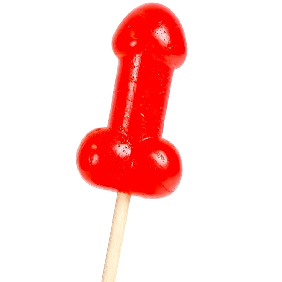 SECRETPLAY - CHERRY CANDY PENIS LOLLIPOP MIT WÜRZIGEM HITZEEFFEKT – Erotik-Süßigkeit Bild 1