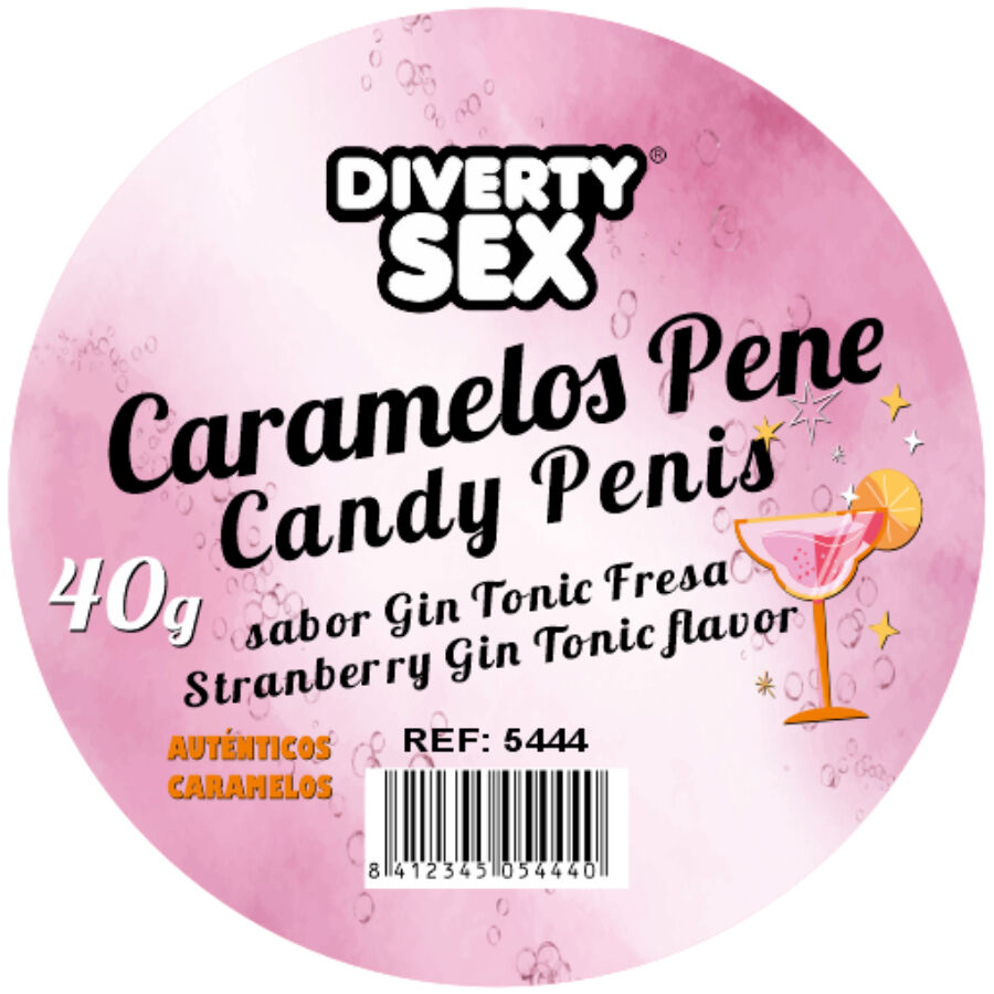 DIABLO PICANTE – 20 Penisbonbons Gin Tonic | Lustige Süßigkeit – Erotik-Süßigkeit Bild 2